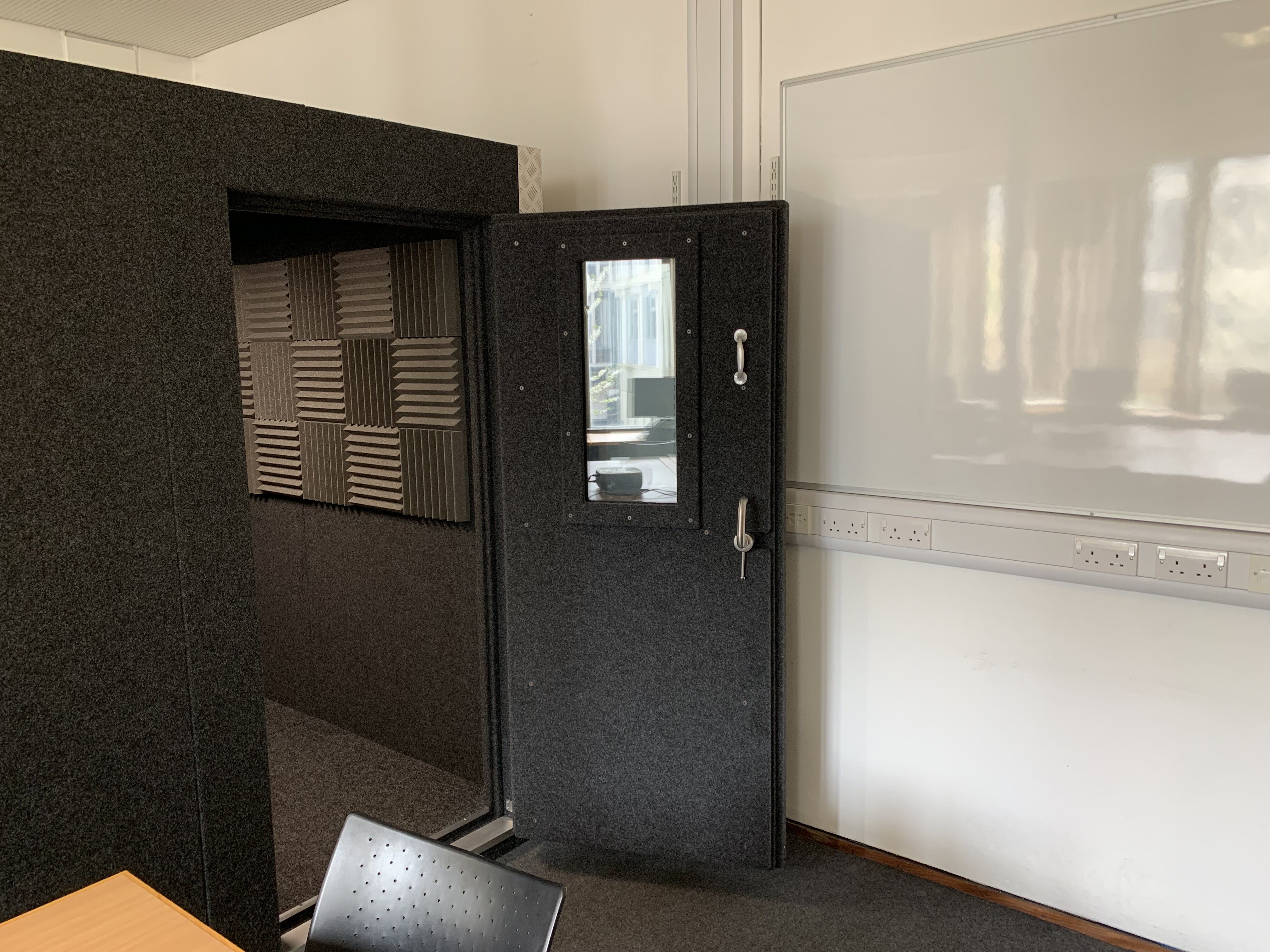Sound booth door