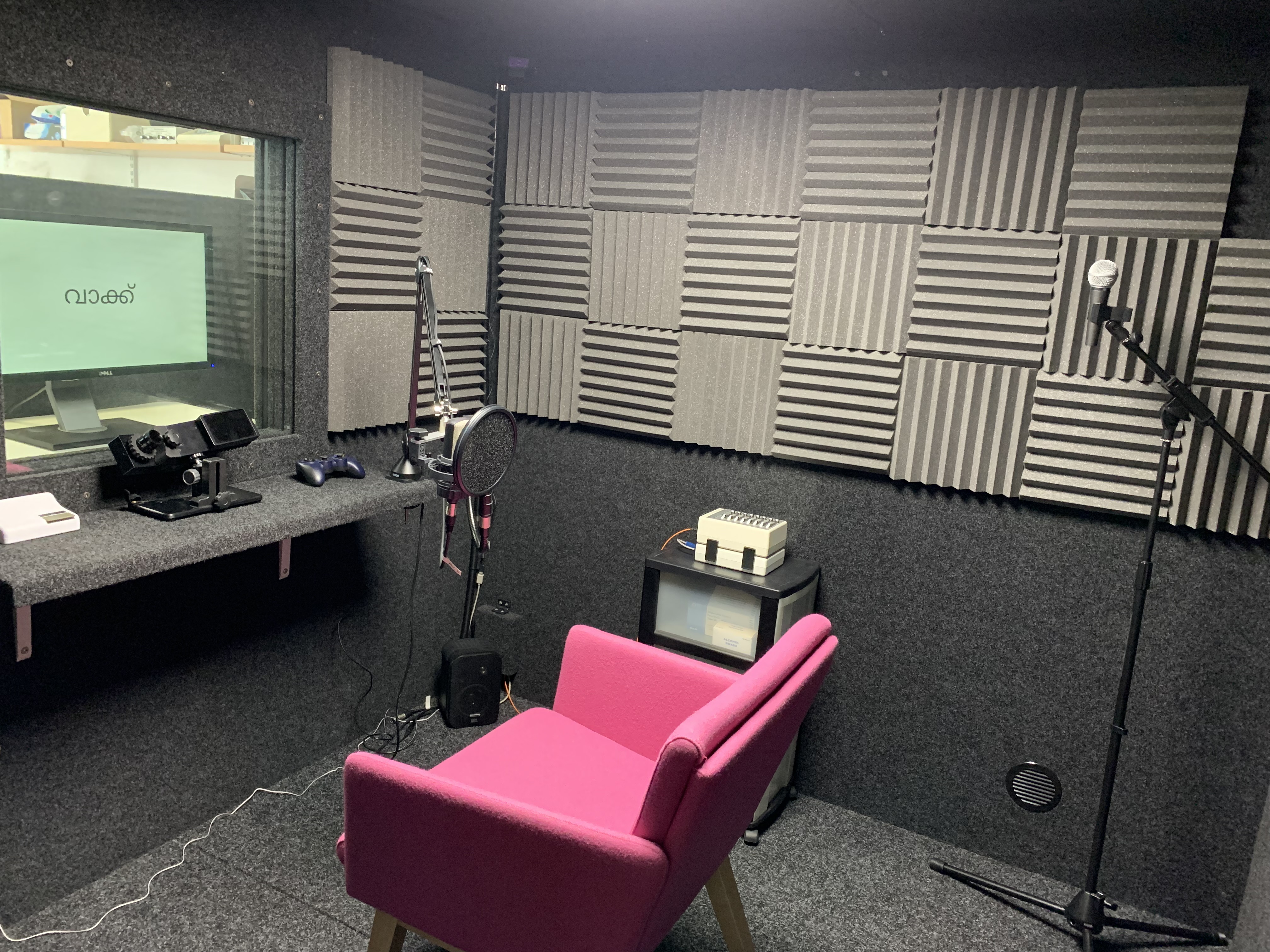 Sound booth interior